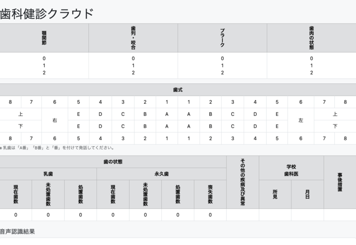 歯科検診クラウドの画像イメージ
